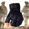 Tactical Gloves Soft Shell Leather Fitness Non-slip Half Finger Gloves