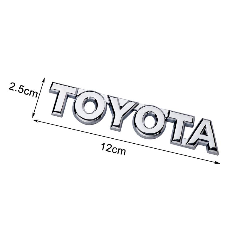 3D Черно-хромированная эмблема-значок для моделей Toyota