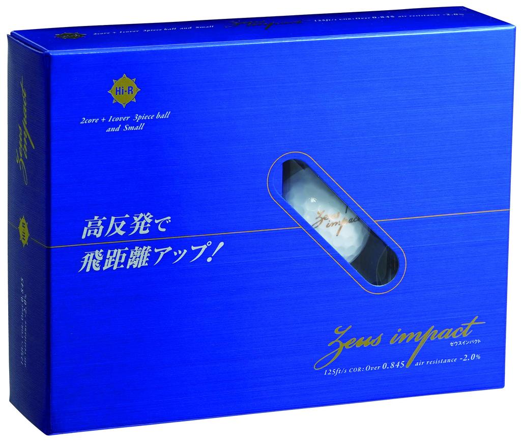 Kasco Golf Ball ZEUSIMPACT2 High Repulsion Golf Ball Dozen ZEUSIMPACT2 White Men's