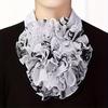Многоцветный воротник-цветок, элегантный воротник-фонарик с имитацией оборки, декоративная повязка на голову для женщин на весну и осень