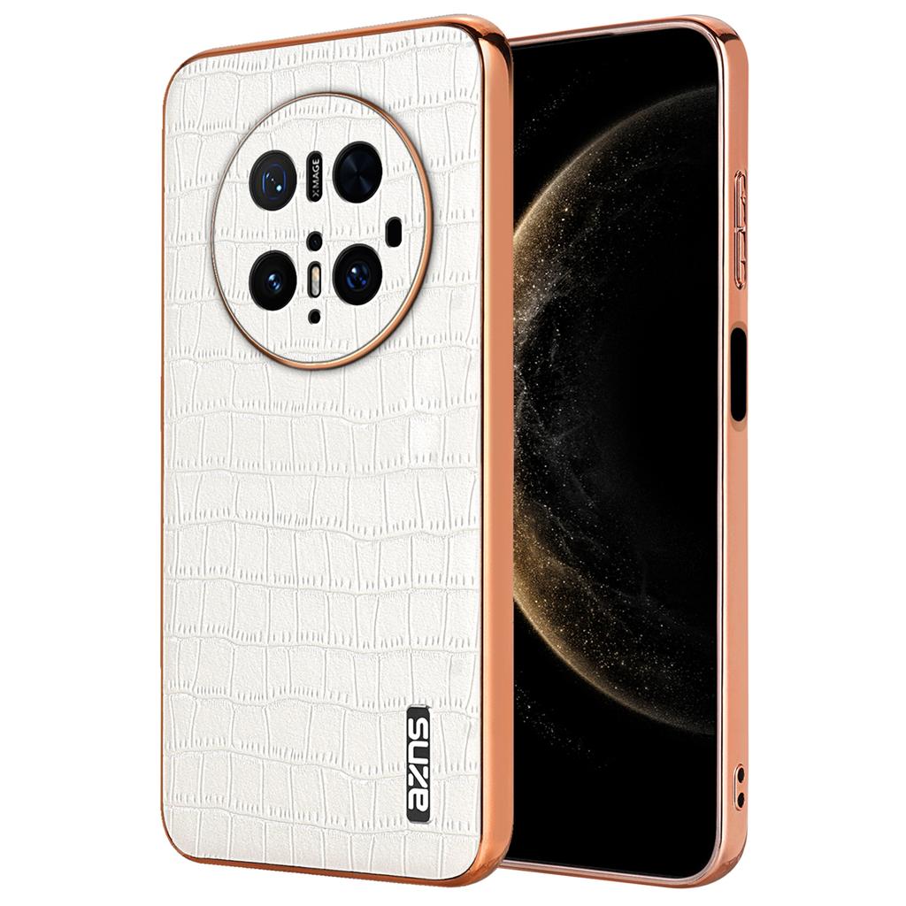 AZNS For Huawei Mate 70 Pro/70 Pro+ Case Electroplating Crocodile Texture PU+TPU Phone Cover