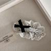 Cloth Lace Flower Hair Clip Pearl Lace Wedding Hair Clip Retro Flower Hair Rope  Wedding Bridal