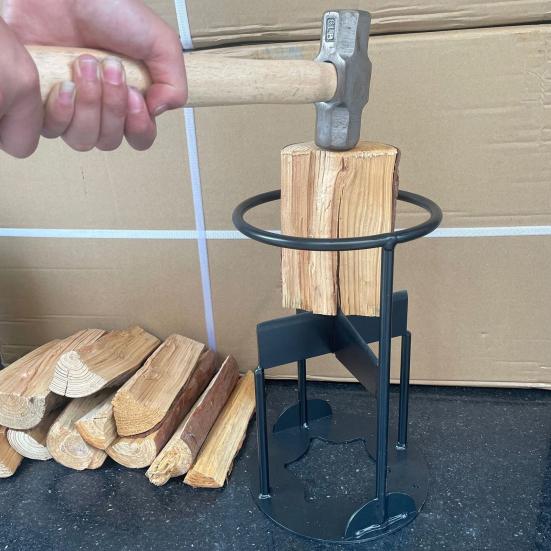 Металлический дровокол, прочный дровокол из высокоуглеродистой стали, ручной клин для растопки