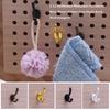 10pcs 1:12 Clothes Coat Hook Rack Mini Metal Wall Hangers Modle Toy  Doll house Bathroom Accessories