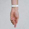 ERBORD Universal Silicone Strap 20mm, Dual Color, White / Black / Gold Buckle