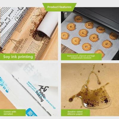 Антипригарная силиконовая бумага для выпечки для духовки и гриля