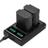 NP-FZ100 Battery Charger with LED Indicators + 2pcs NP-FZ100 Batteries 7.2V 2280mAh with USB