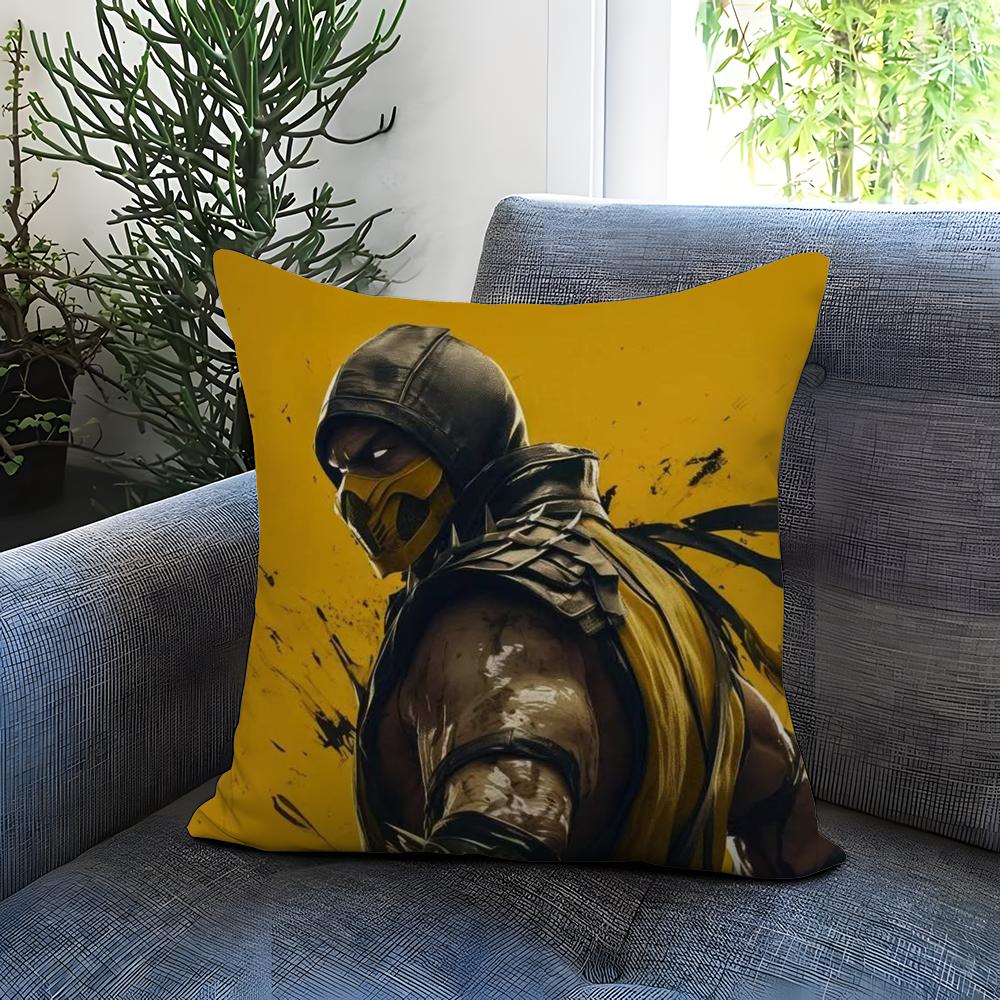 M-Mortal Kombat Наволочка Удобная Двусторонняя Наволочка Идеально для Автомобиля Дивана Спальни и Других Мест