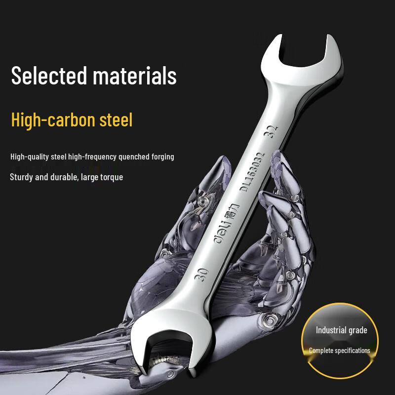Deli Mirror Finish Double Open-End Wrench