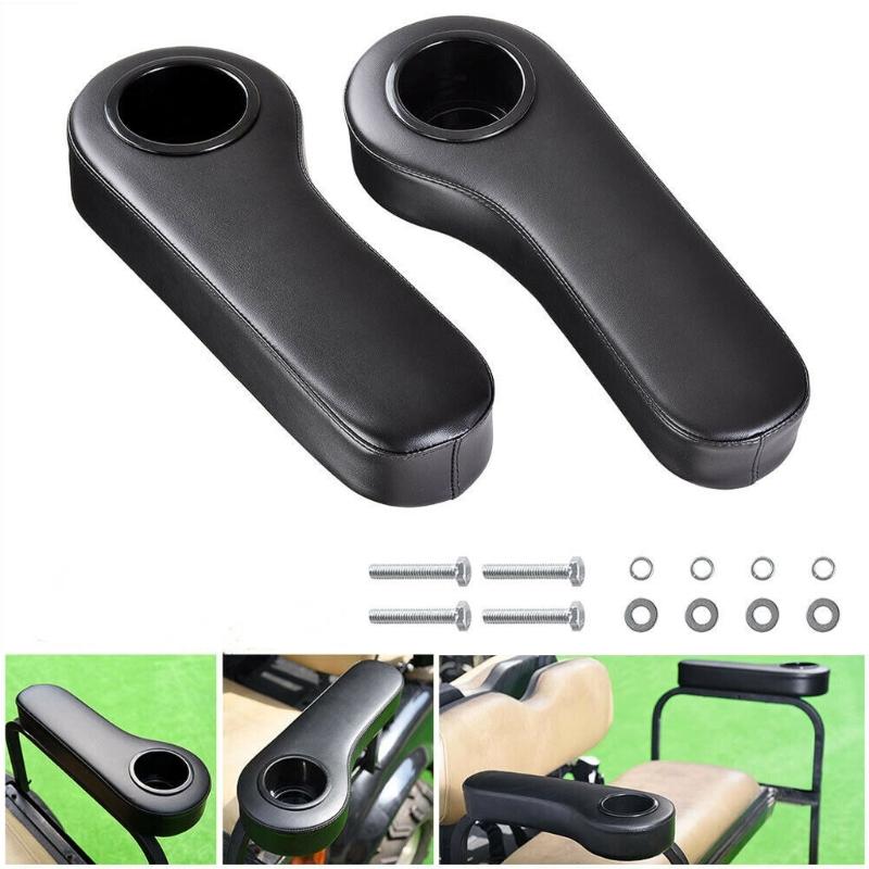 Rear Arm Rest Cup Holder for Club Car Back Armrest Drink Stand Modified Accessory Repair Parts Black