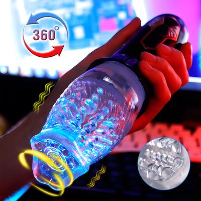 Вращающийся сосущий мастурбатор для мужчин, 3D-массажер для губ, пениса, настоящий оральный секс, тренажер для головки, массаж пениса, мужской мастурбатор, вибратор для головки, секс-игрушка для мужчин