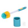 WallMounted Toilet Brush Holder Toilet Bowl Brush Set with NonSlip Long Handle for Home Bathroom
