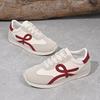 New Women's Sports Shoes Casual Lace Up Women's Fashionable Vulcanized Shoes Versatile Flat Shoes