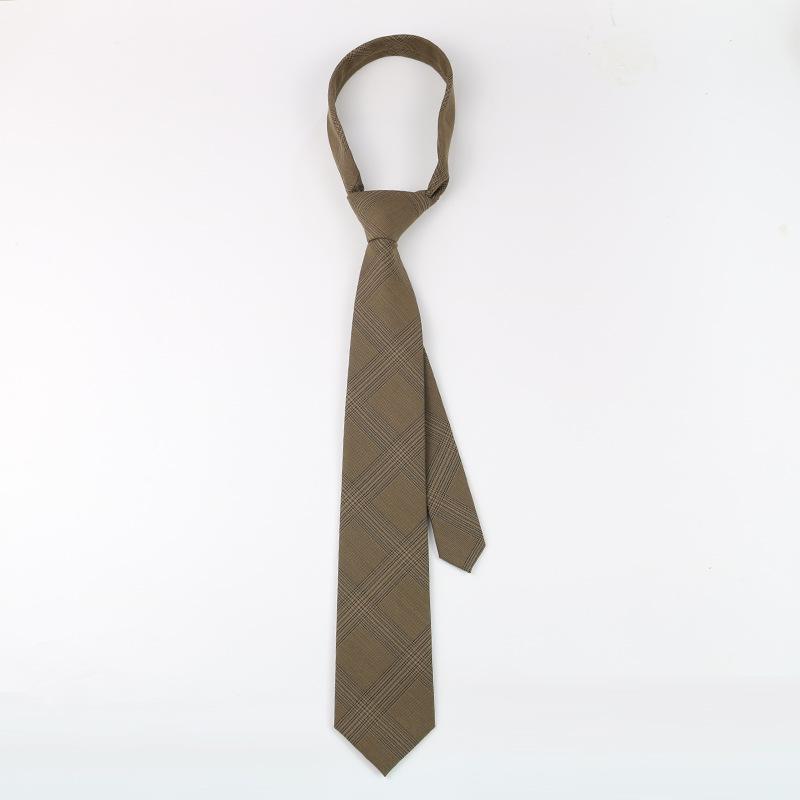 Клетчатый галстук мужской, британский стиль, деловой кэжуал, рубашка для костюма, высококлассный полосатый трендовый галстук женский ручной работы