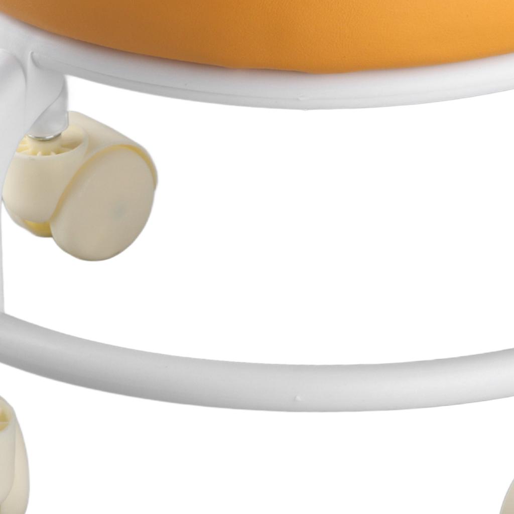 Роликовый пуфик с высокой плотностью пены с эффектом памяти, водонепроницаемые тихие колеса, двухслойная подставка для ног, табурет для