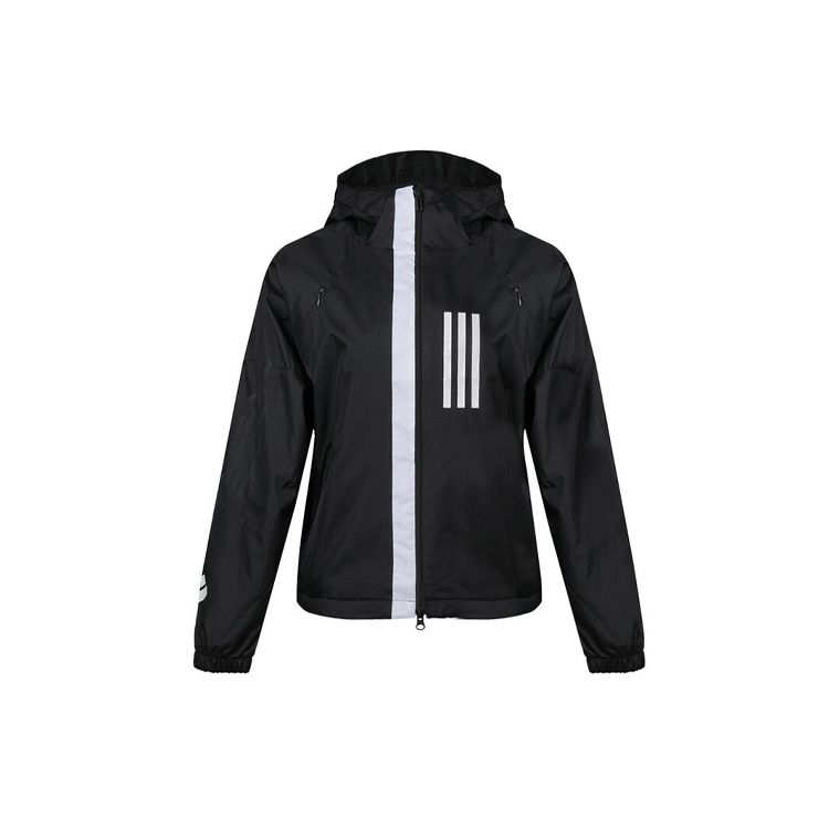 Adidas Hooded Sports Jacket For Women Black DZ0034