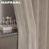 1 шт. NAPEARL Элегантная однотонная светонепроницаемая штора Двусторонняя жаккардовая из шенилла Толстые шторы для спальни, гостиной, балкона, окна для домашнего декора