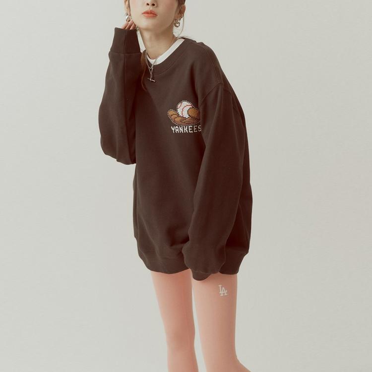 New MLB New York Yankees Sweatshirt Women's Black 31MTG1111-50L