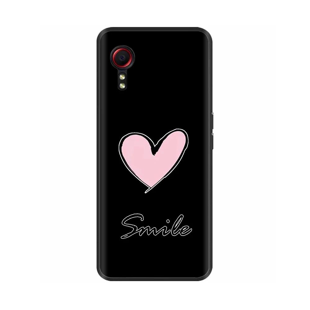 Чехол для Samsung Galaxy Xcover 7 Мягкий Гладкий Жидкий Силикон Мультяшный Корпус Телефона Для Samsung XCover7 Защитные TPU Задние Крышки