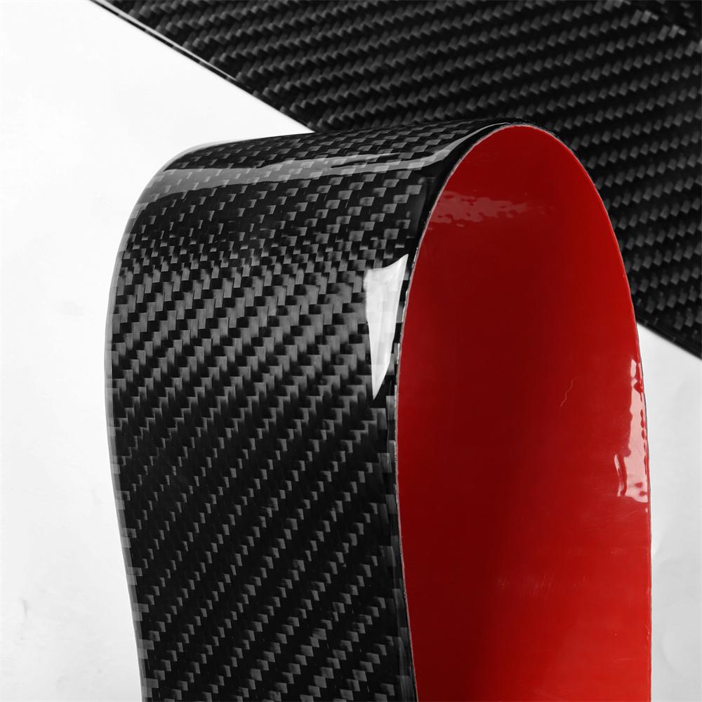 6Pcs Carbon Fiber Door Window B Pillar Cover Trim Sticker For Byd Seal 22-25