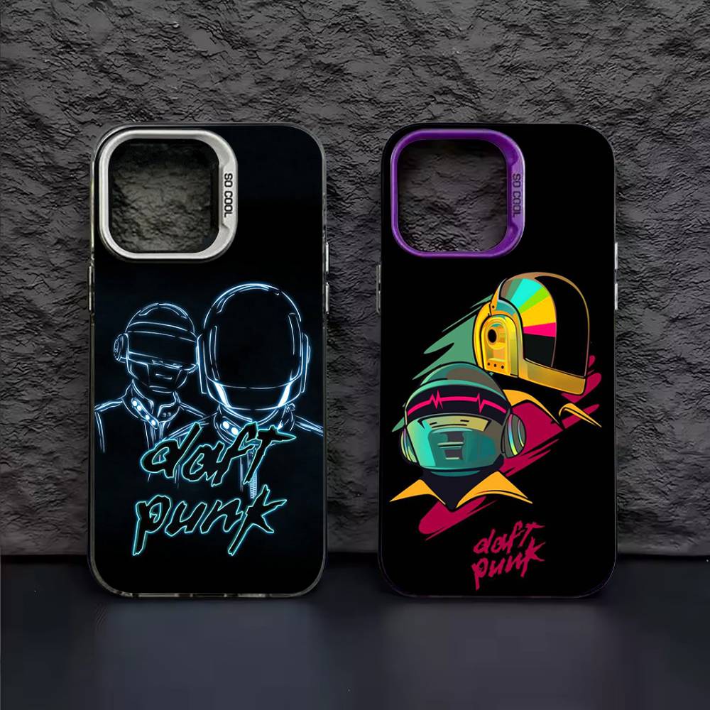 D-Daft Punk Band France Color Phone Case For IPhone 17 16 15 14 13 12 11 Pro Max Plus Pro Shell