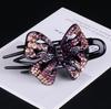 Women's Large Alligator Flowers Hair Clips Crystal Rhinestone Butterfly Hair Claw Clamp Hairpin