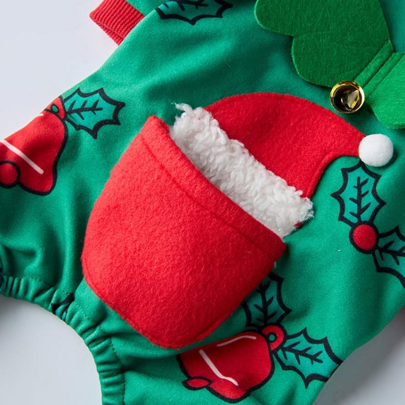Pet Dog Costume Winter Holiday Christmas Halloween Wing Decorated Two-Legged Outfit In Multiple Themed Styles