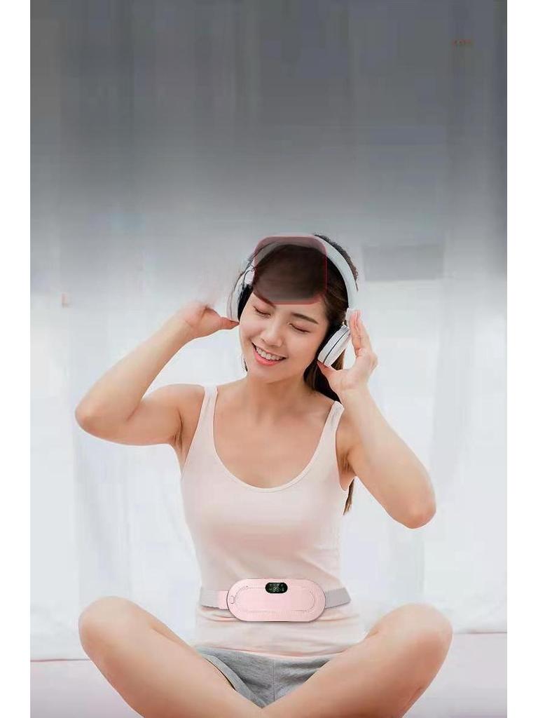 Перезаряжаемый цифровой пояс для согревания матки для девочек: Тепло, массаж и защита талии для облегчения дисменореи