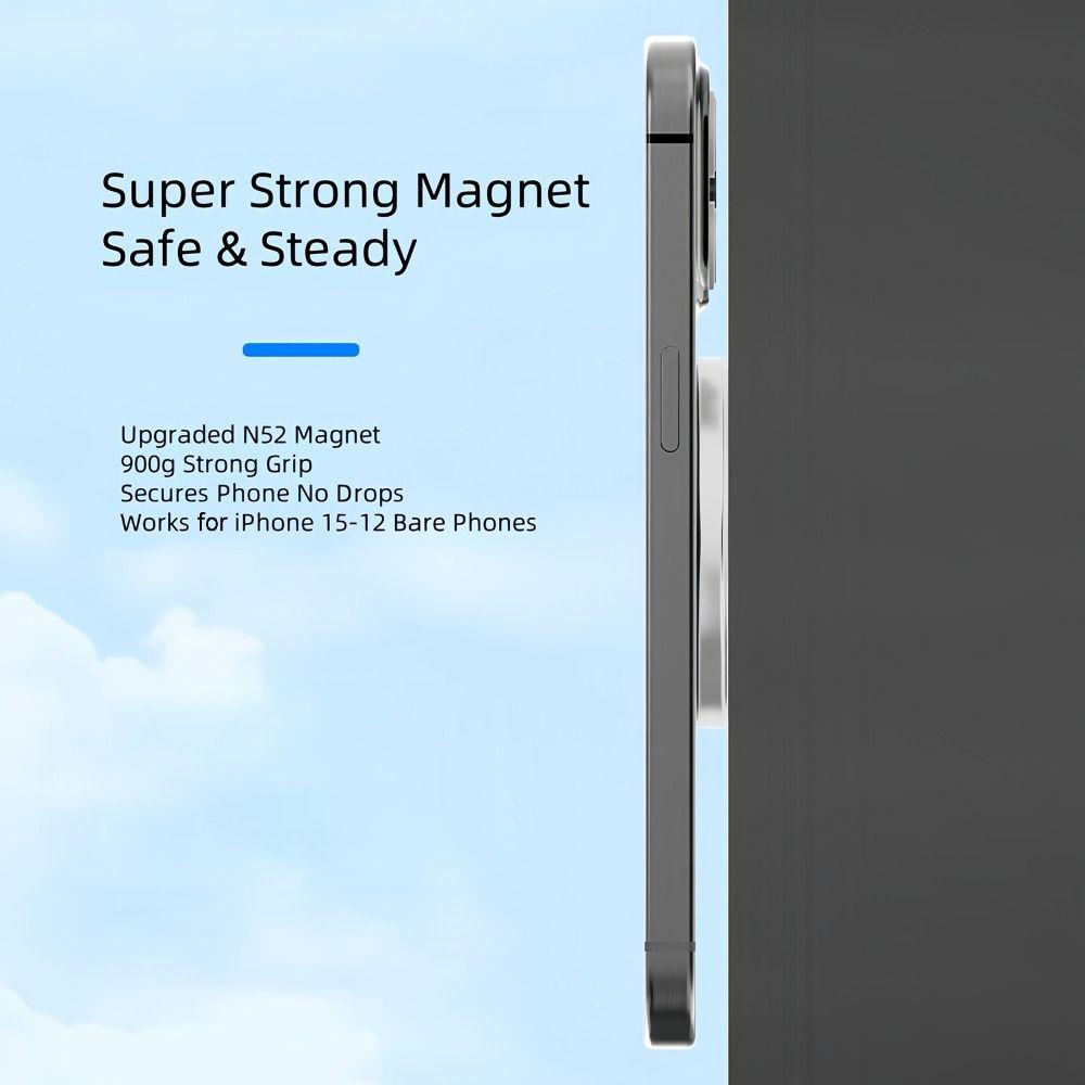 Для Magsafe Настенный держатель для телефона без рук Настенный клейкий стикер Магнитный кронштейн Компактный Ультратонкий для Android/Apple