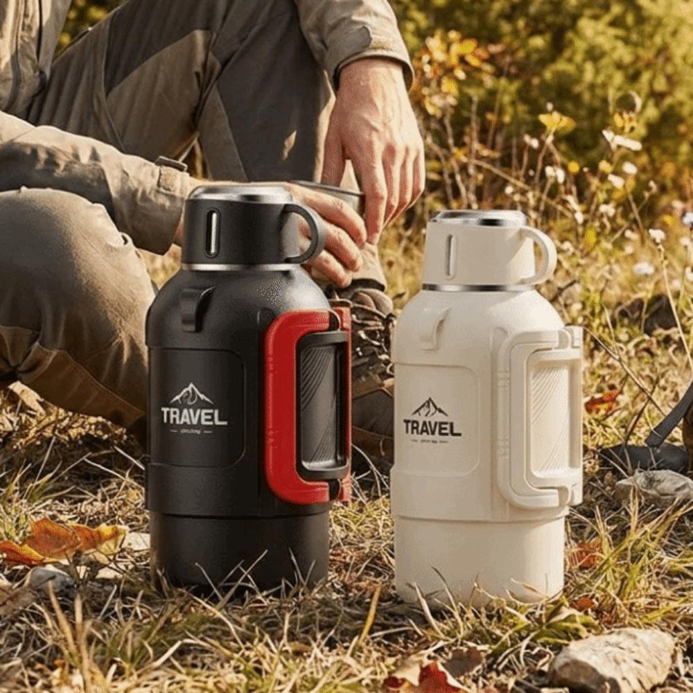 Large Capacity Insulated Water Bottle 316 Stainless Steel Insulated Mug Portable Vacuum Flasks Gym