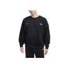 Nike Удобная модная толстовка с круглым вырезом и логотипом Club Oversized, мужская толстовка черного цвета Wolf-Grey HQ2962-010