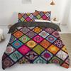 Motor Pull Pattern Grid 3D Printed Duvet Cover Set Bohemian Style Bedding Set Soft Comfortable Polyester Quilt Cover Pillowcase
