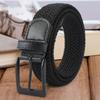 Мужской и женский повседневный ремень, пряжка из сплава, эластичный тканый дышащий ремень из холста, ремень для брюк в корейском стиле