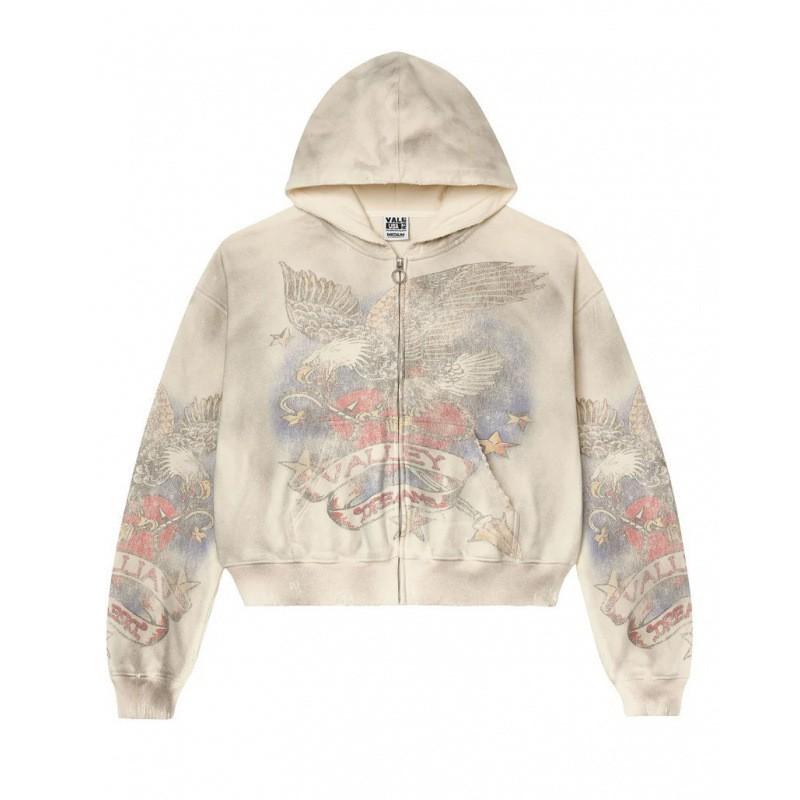 Y2K Camo Print Zip Hoodie Couples Streetwear Loose Fit Long Sleeve Casual