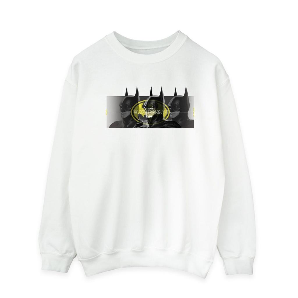 DC Comics Mens The Flash Batman Portraits Sweatshirt