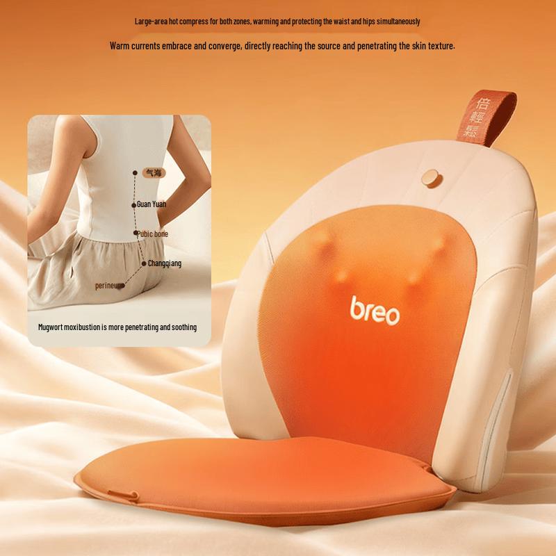 Breo Массажная подушка для поясницы и бедер Back2pro, штепсель CN (адаптер в комплекте)
