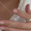 Melliv Silver Heart Mother-of-Pearl Pendant Necklace_mvn07