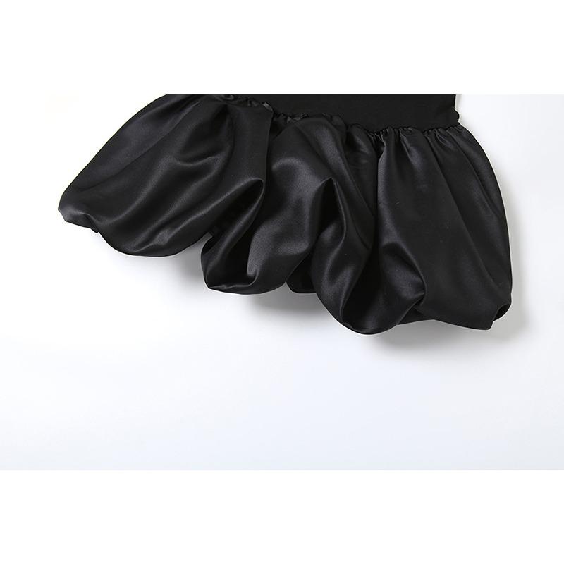 Осеннее женское темпераментное сексуальное кружевное платье с цветочными бутонами, короткая юбка, длинные рукава, облегающее платье