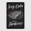 Keep Calm And Barbecue Metal Plaque Poster Wall Cave Club Bar Retro Plaques Tin Sign Posters