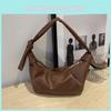 Minimalist Dumpling Modern Bag In Black White And Brown Perfect For Casual Outfits