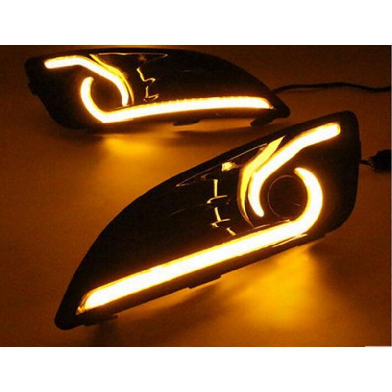 Светодиодные дневные ходовые огни для Ford Fiesta моделей 2013-2014