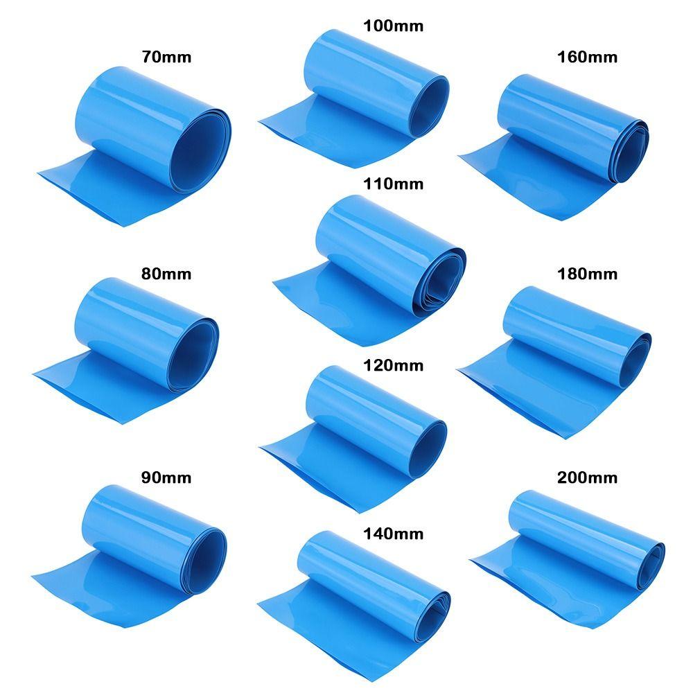 1 Метр/Упаковка Новая термоусадочная трубка ПВХ для литий-ионных аккумуляторов, разных размеров, термоусадочная пленка для аккумуляторных блоков 18650, ширина 70-200 мм, ленточные рукава
