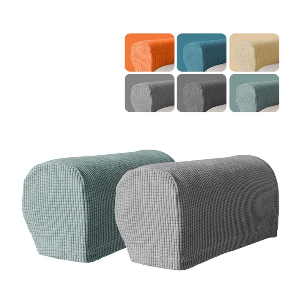 1Pair Stretch Sofa Cover Elastic Couch Arm Protector Sofa Armrest Cover  for Home Furniture Decor