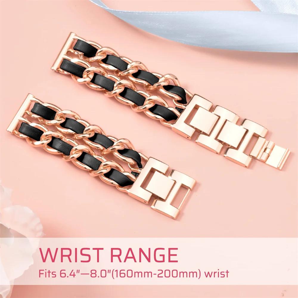 Кожаный + металлический ремешок для часов Huawei Fit 3, сменный ремешок для умных часов, браслет, браслет, аксессуары для Huawei Fit2