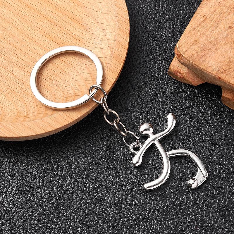 1шт баскетбольный брелок сплав брелок велосипед бег тяжелая атлетика футбол рюкзак кулон