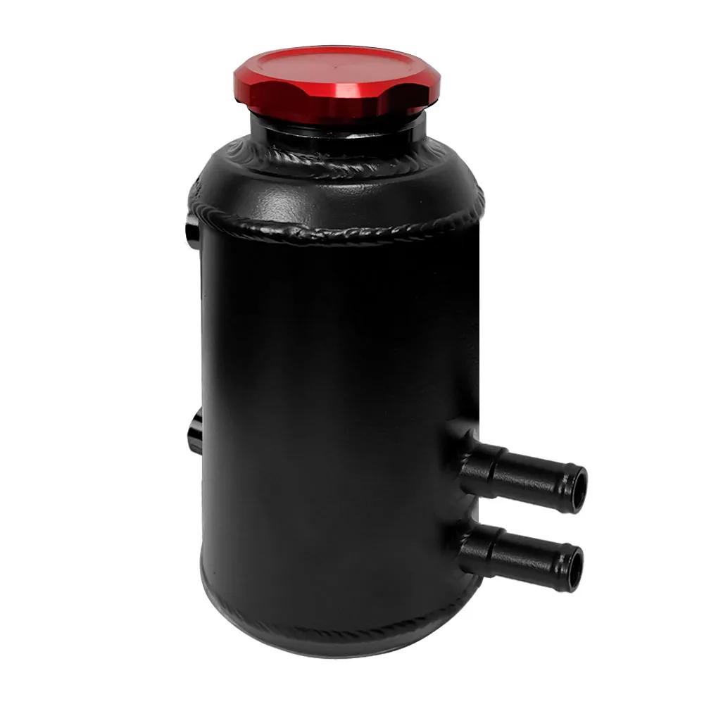 Car Fuel Cell Surge Tank Power Steering Oil Catch Can Tank Universal Racing Power Steering Fluid Reservior Tank High Quality
