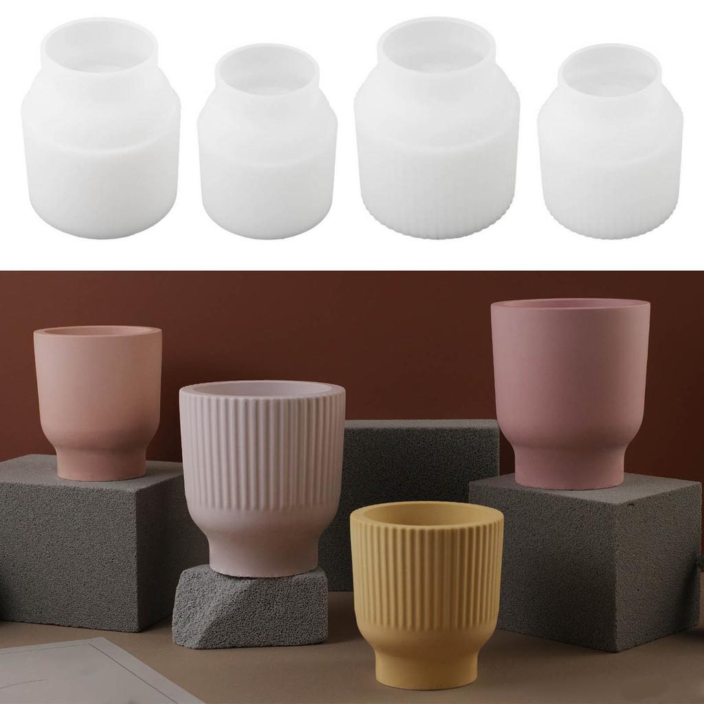 Силиконовая форма в форме чайной чашки, силиконовая форма для банок, антипригарная, легко извлекается из формы для изготовления штукатурки для банок, горшков, литья смолы своими руками