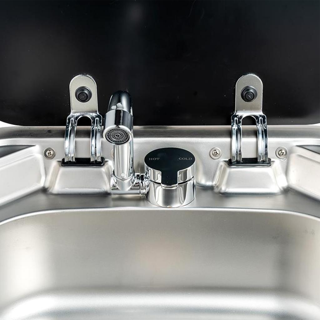 Складной смеситель для дома на колесах, вращение на 360 градусов, кухонный смеситель для раковины, краны для воды с одной ручкой и холодной водой