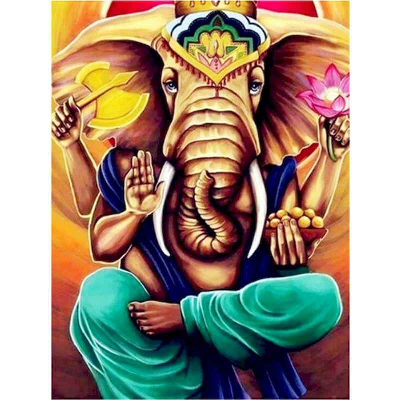 Полная Алмазная вышивка Слон Бог Алмазная картина картина мозаика ручная вышивка картины художественное произведение