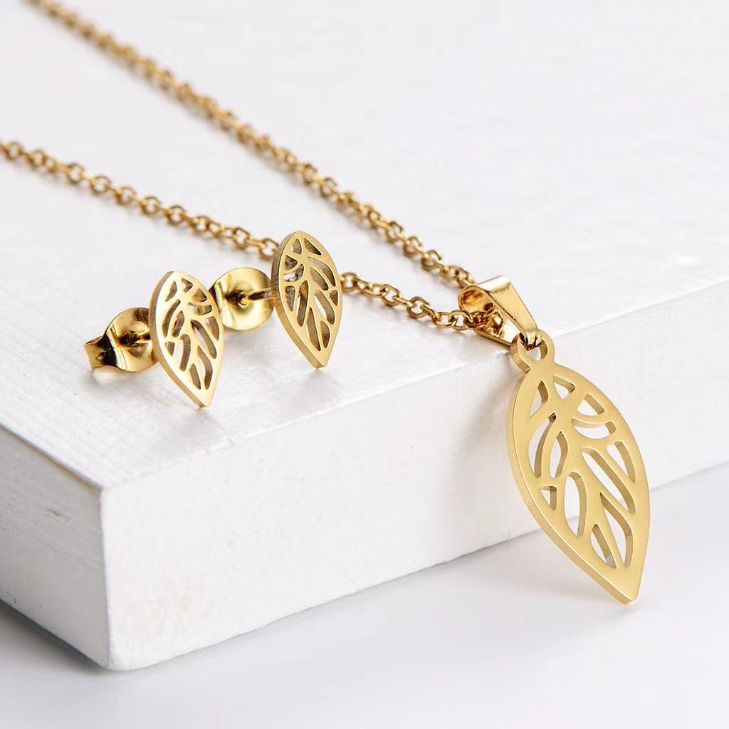 Ожерелье Женский стиль Ключица Цепочка Темперамент Серьги Подвеска Гальванопокрытие Южная Америка Африка